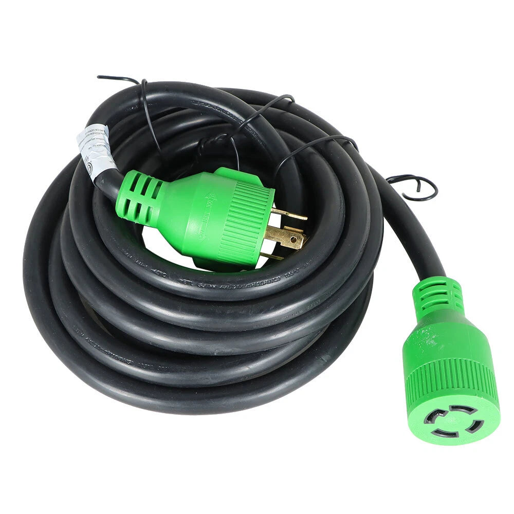 30 Amp Generator Extension Cord for NEMA L14-30P to L14-30R (15 Feet)