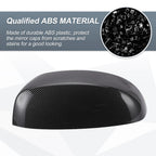 Set of 2 Rearview Mirror Cover Caps Black Carbon Fiber for Chevrolet Avalanche (2002–2013)