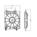Replacement Condenser Fan Assembly 2.4L L4