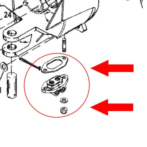 Tilt Manifold Assembly Kit for MerCruiser Bravo (98825A4, 8M01377703, 8M0080805)