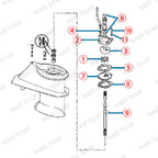Water Pump Repair Kit 395270 for OMC Johnson/Evinrude (14-55 HP)