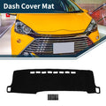 Dashboard Cover Mat for Toyota Aqua (2011–2021) - Black, 1 Set