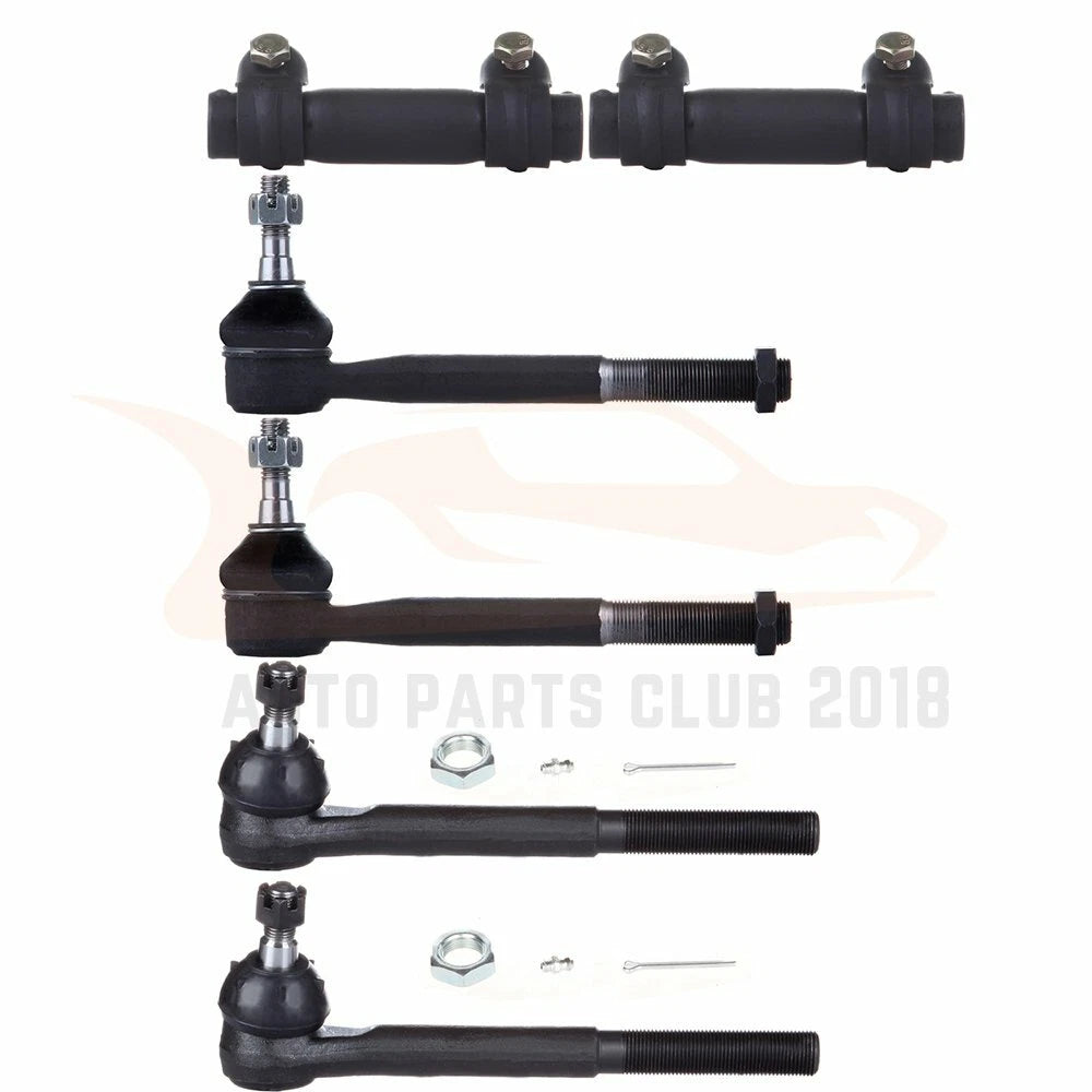 Set of 6 Tie Rods Adjusting Sleeves for 1992–1999 GMC Yukon RWD