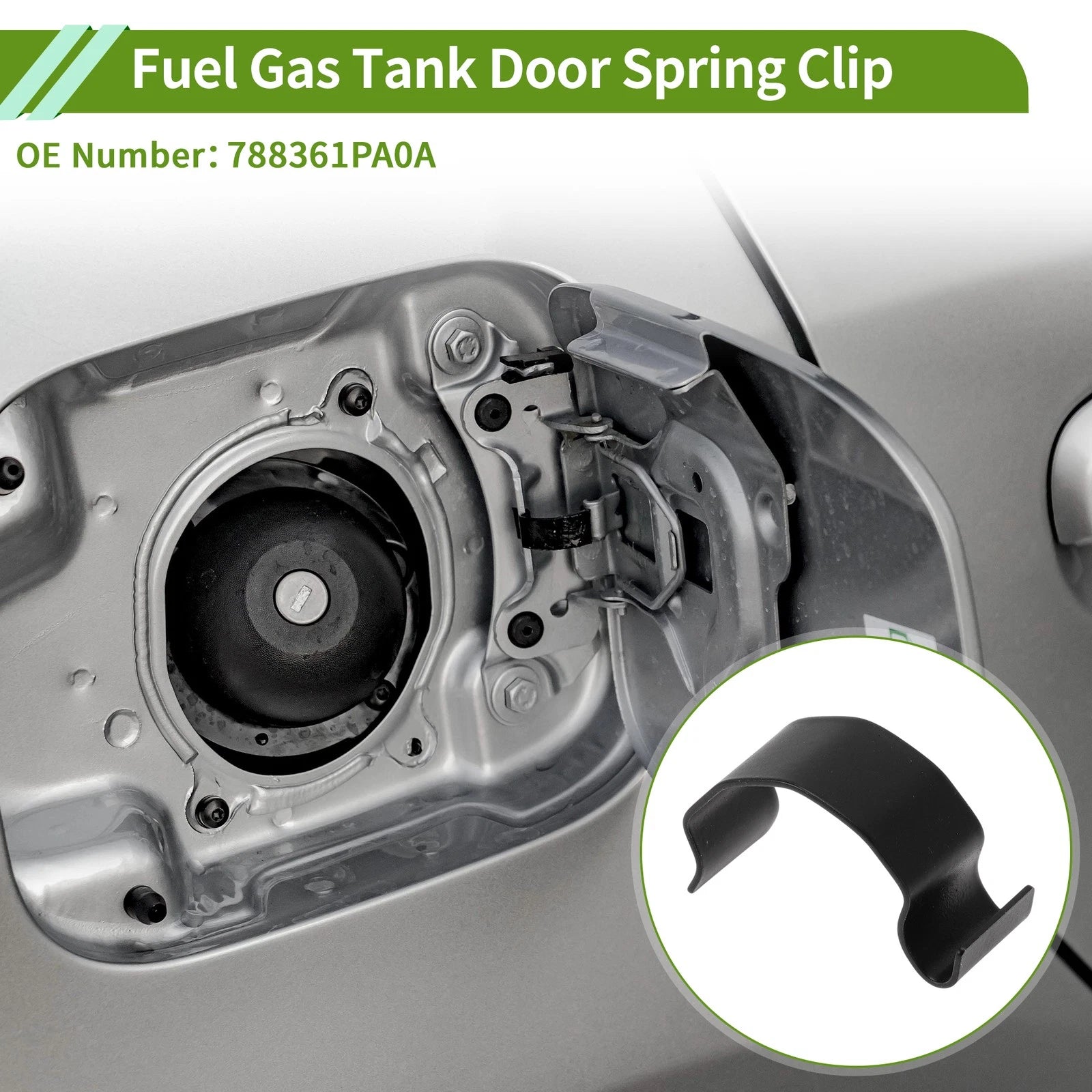 1Pc Fuel Gas Tank Door Spring Clip for Nissan NV1500 NV2500 NV3500 (2012–2021)