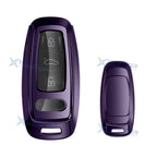 Purple Soft TPU Full Protect Remote Key Fob Cover for Audi (2005–2011)