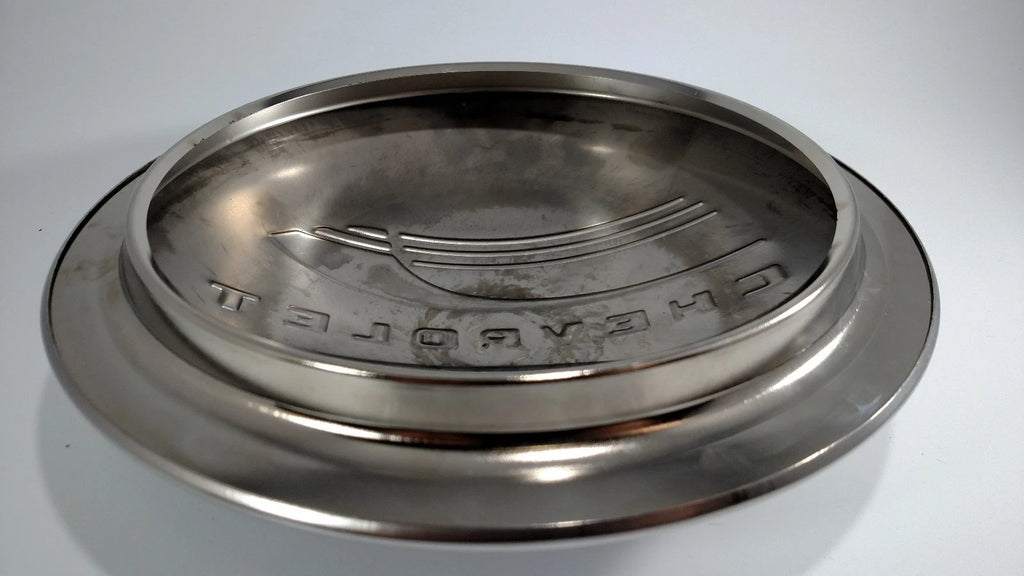 Hubcap Stainless Steel Moon Clip Style for 1941-1948 Chevy Car Truck