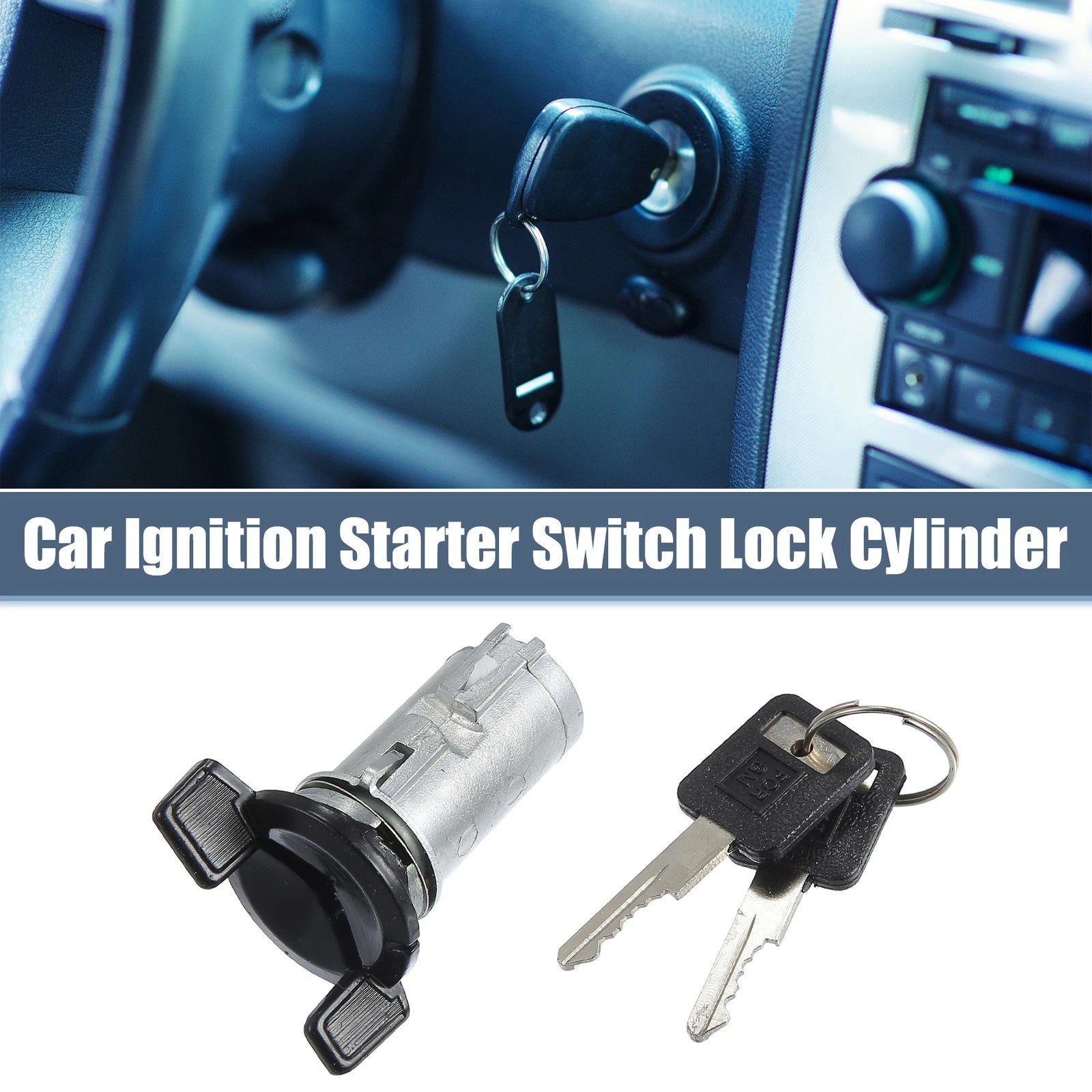Set of 1 Ignition Switch Lock Cylinder W/Keys for Chevy C1500 C2500 (1991–1994)