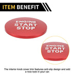 Engine Start Stop Button Switch Knob Cover for Toyota Tacoma (2016–2023) Red