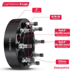 2X 2" Hubcentric Wheel Spacers 8x6.5 9/16 Lugs for Ram 2500 3500 (2011–2012)