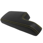 Center Console Armrest Cover for Honda Fit (2015–2019) Yellow Stitch
