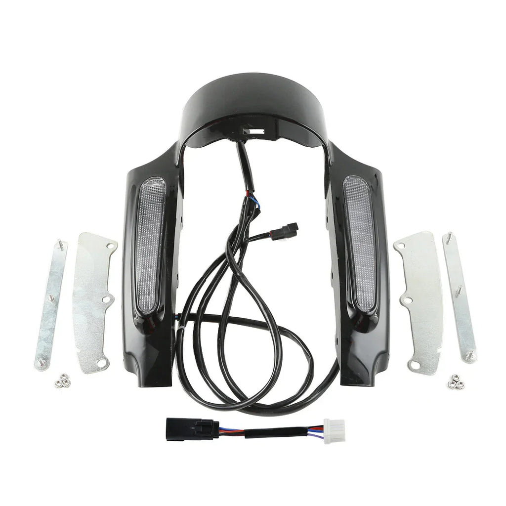 Black Rear Fender Fascia Set for Harley Road Glide Touring (2009-2013)