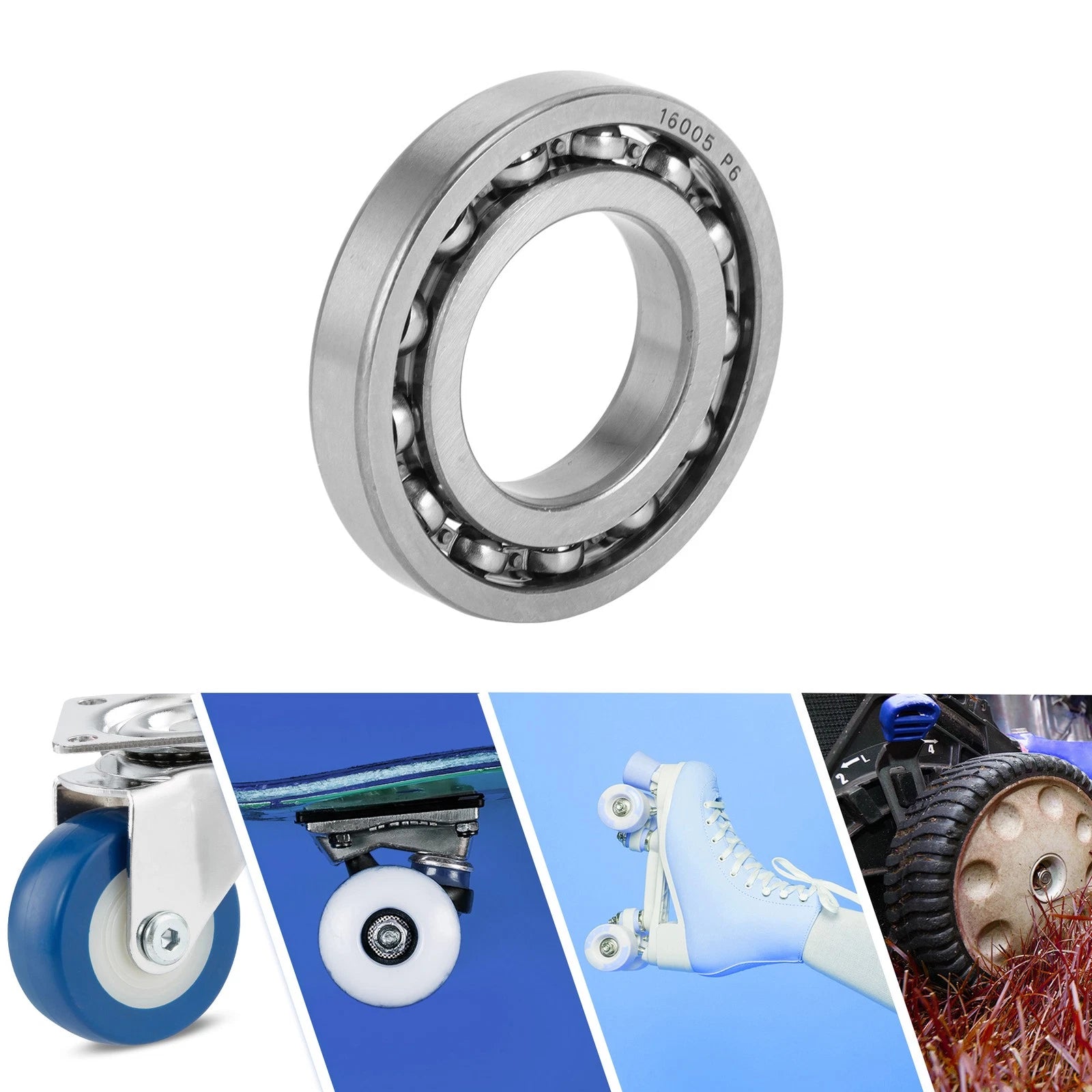 Deep Groove Ball Bearing 25x47x8mm for Scooter Skateboard (1 Pc)