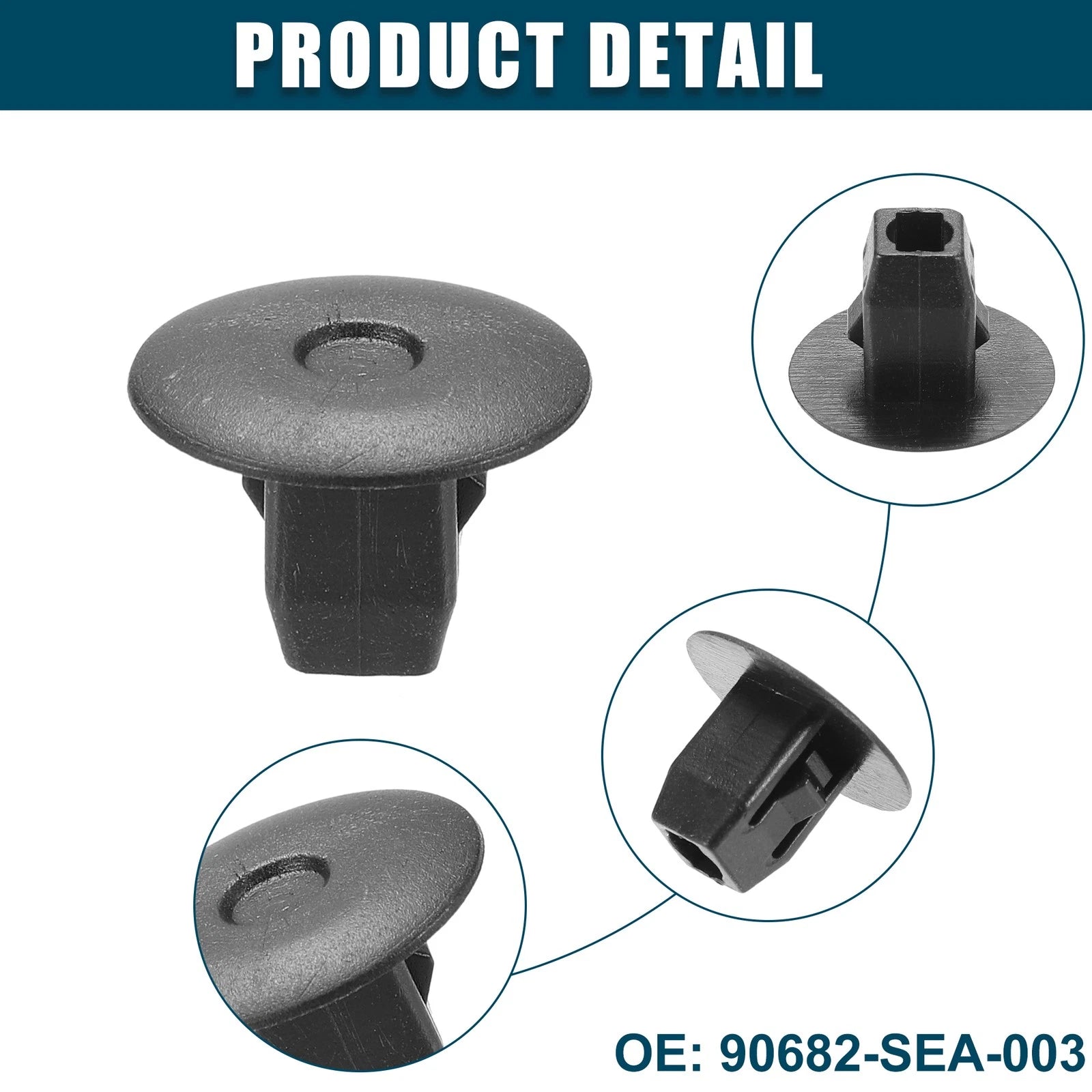 30 Pcs Fender Liner Clips for Honda Accord (No. 90682-SEA-003)