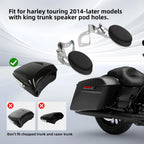 Chrome Rear Passenger Armrests for Harley Street Road Glide (2014–2025)