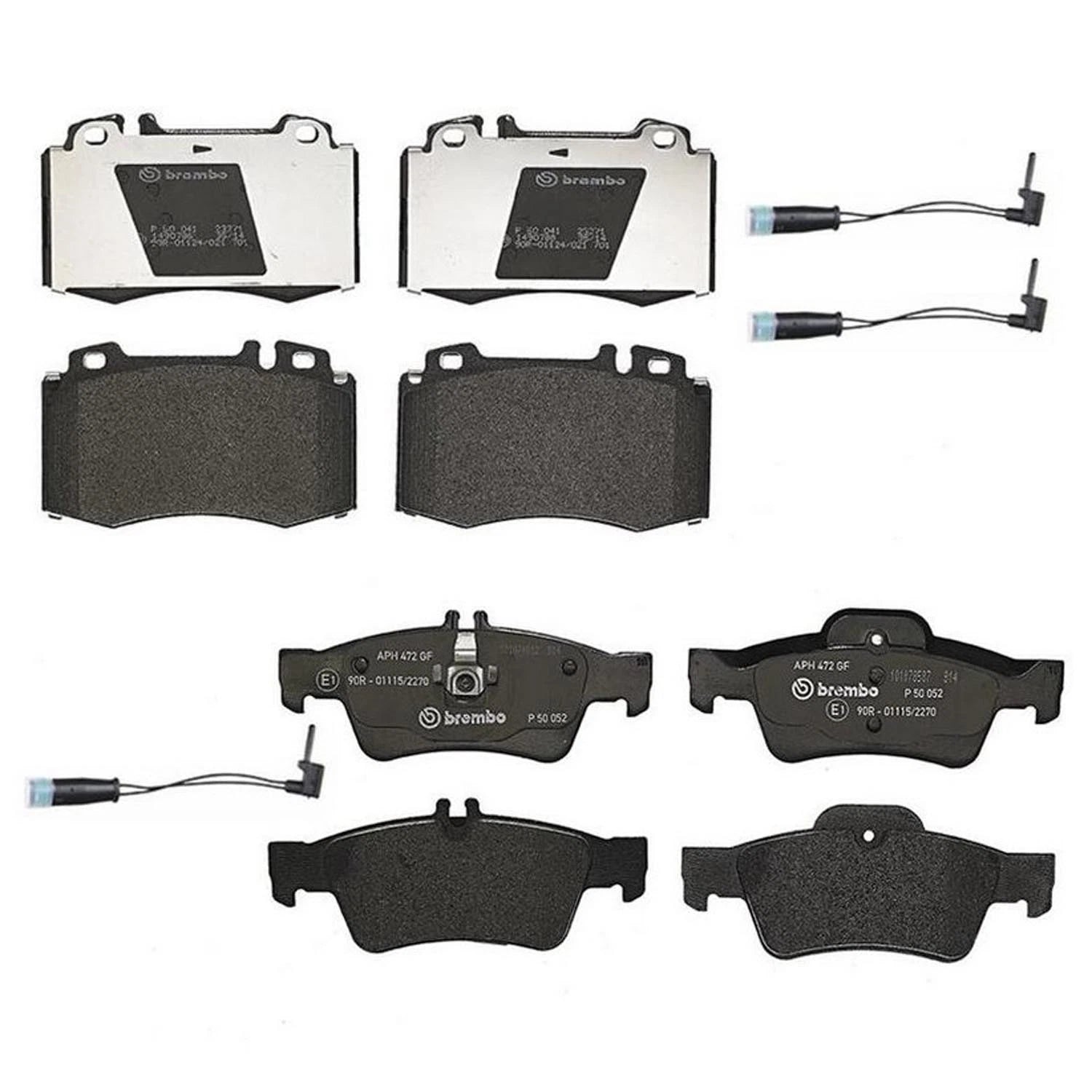 Brembo Brake Pads Kit with Sensors for Mercedes C215 CL500 (2003–2006)