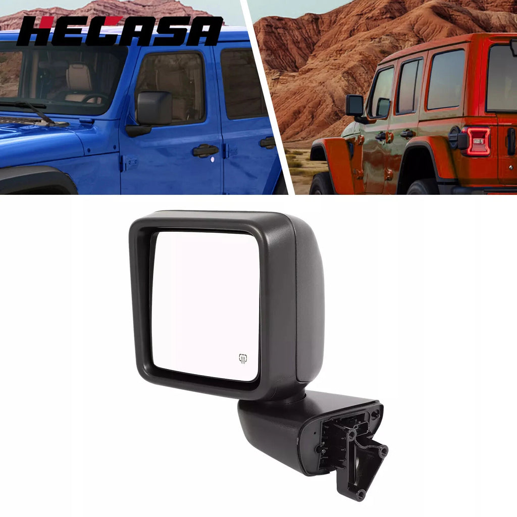 Power Heated Rear Mirror for Jeep Wrangler Gladiator (2018–2024)