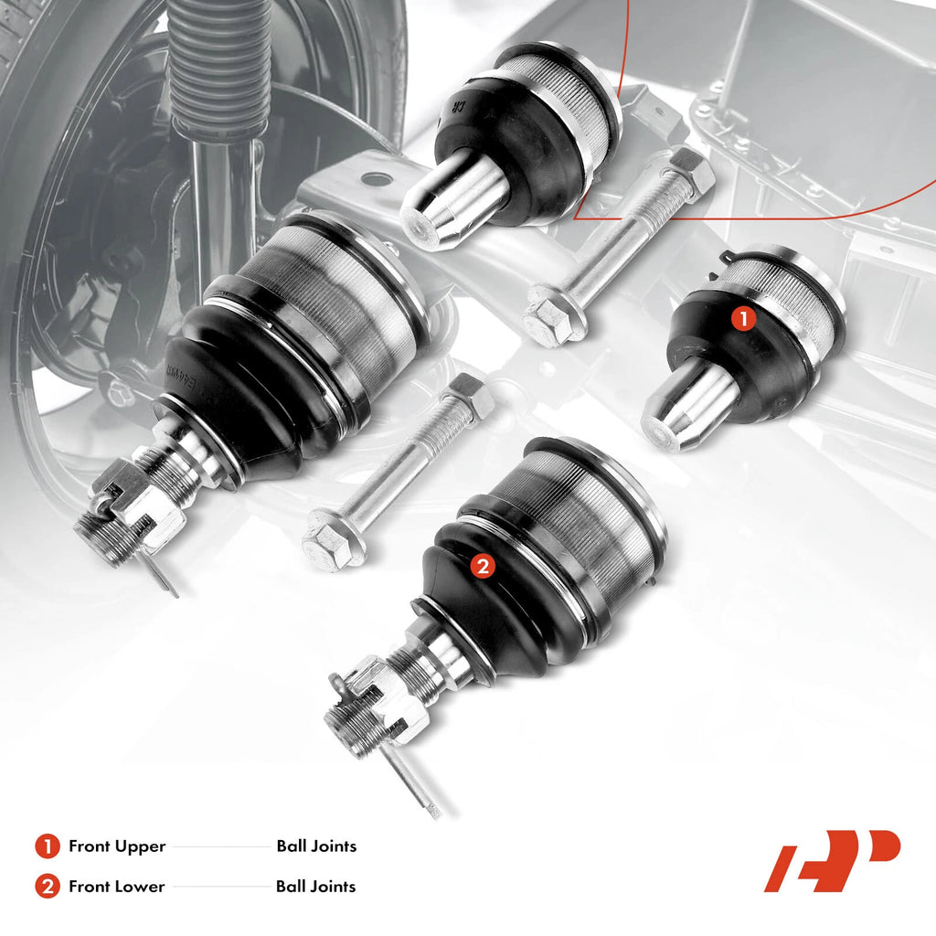 Set of 4 Front Upper & Lower Ball Joints for Ford F-250 (1999)