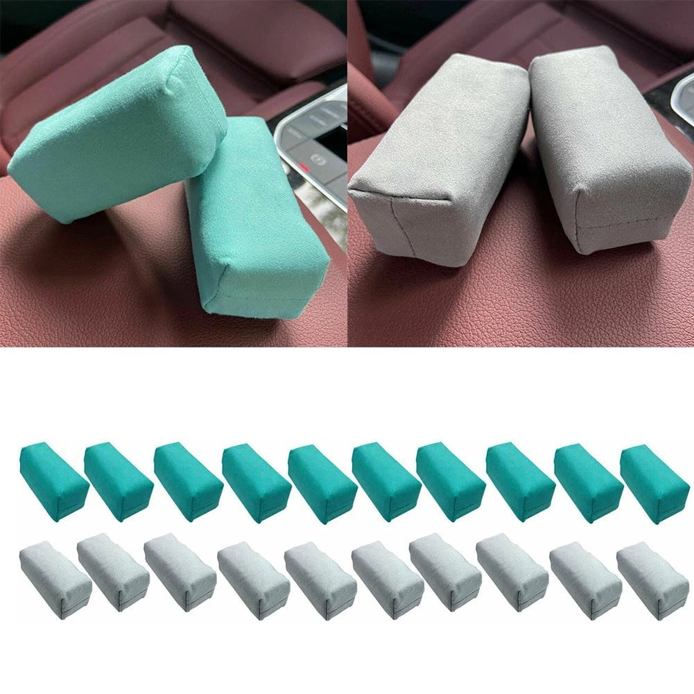 10Pcs Suede Sponge Applicator for Car Detailing (Ceramic Coating)