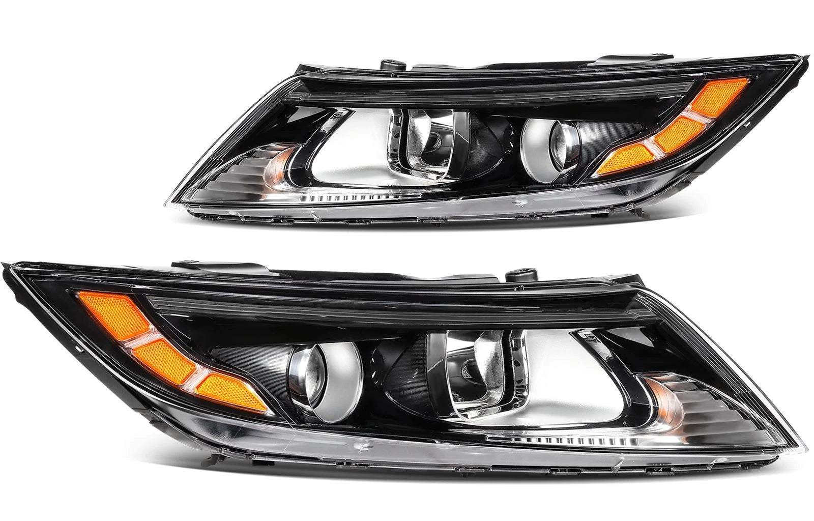 Pair Halogen Headlights Assembly with Projector for Kia Optima (2011–2013)