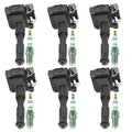 Set of 6 Bosch Ignition Coils & Nickel Spark Plugs for BMW E36 M3 Z3 (1992–1999)