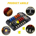 12 Way Fuse Holder Box for Car Boot (12V)