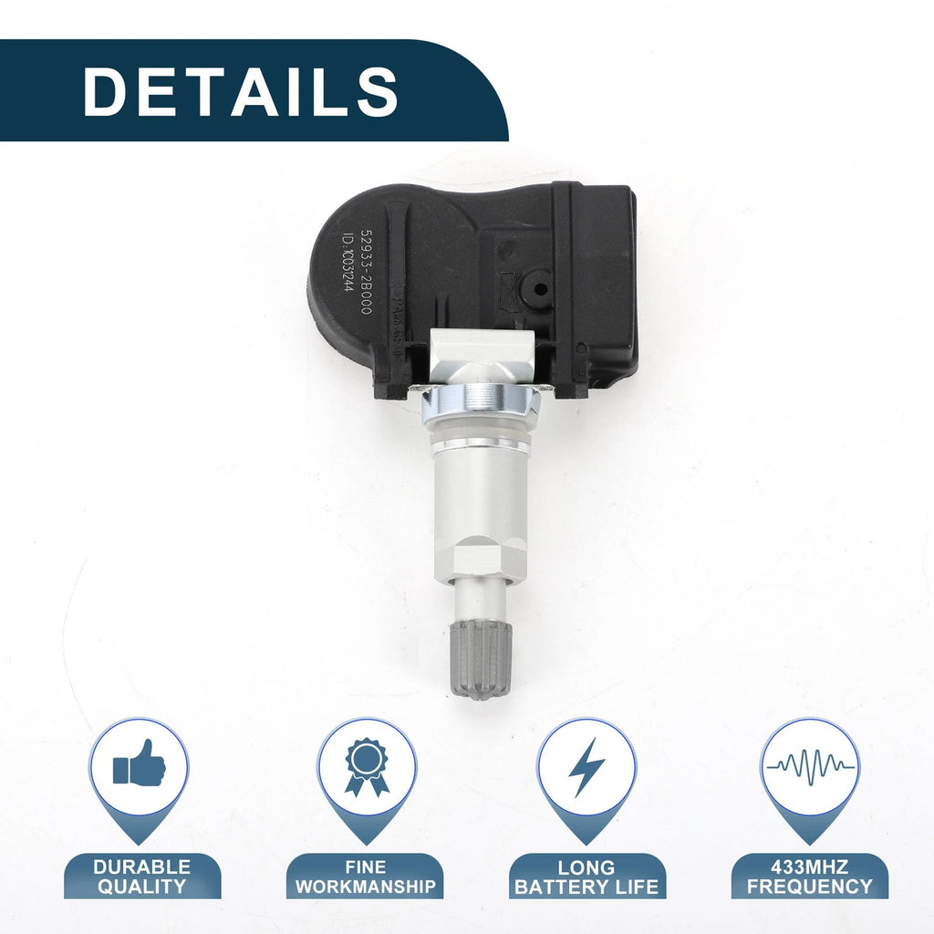 Tire Pressure Sensor for Hyundai Santa Fe (2012) 433MHz No.529332B000