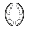 4 x Brake Shoe Linings for MITSUBISHI CANTER