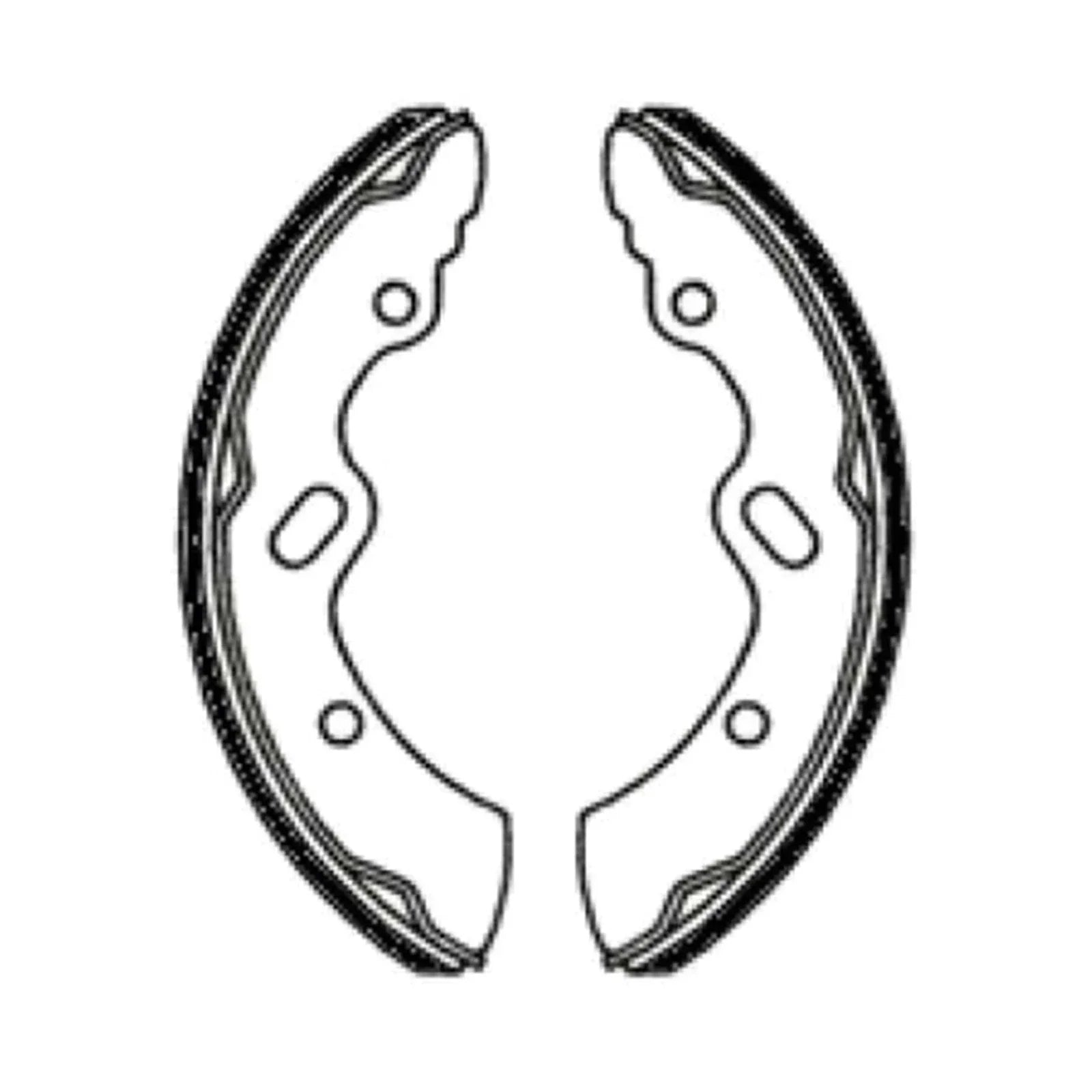 4 x Brake Shoe Linings for MITSUBISHI CANTER