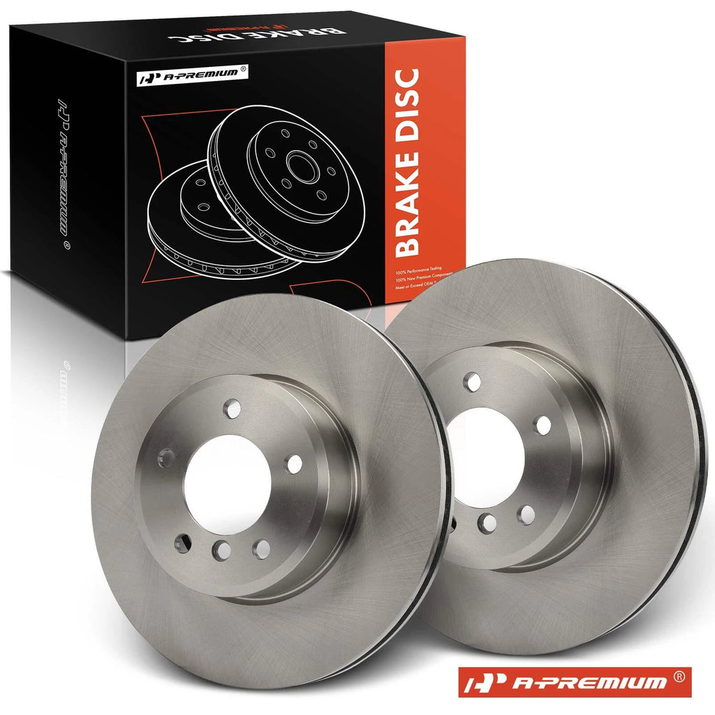 2x Disc Brake Rotors Front for BMW 525i 525xi 528i E60 (2004–2007)