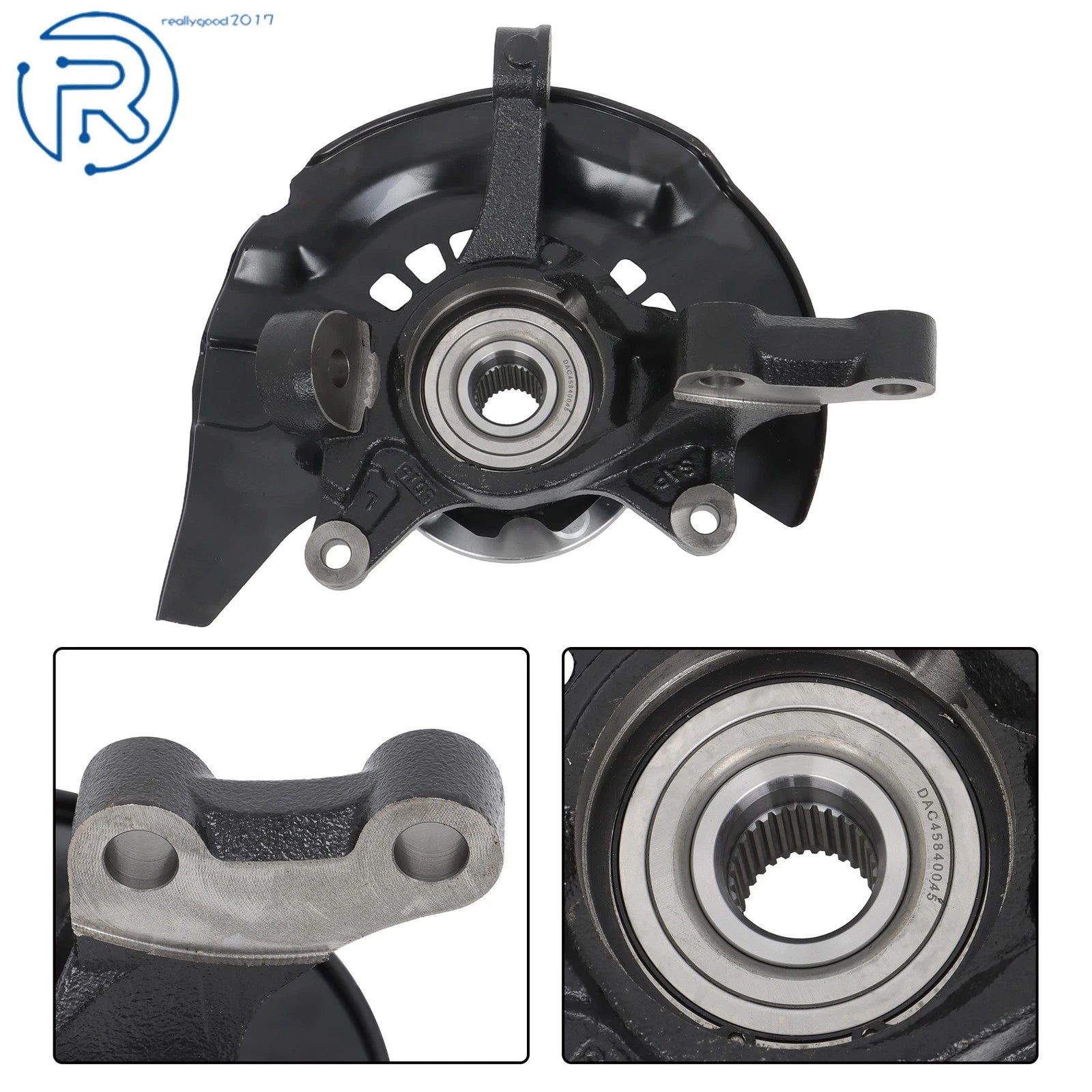 2X Steering Knuckles + Wheel Hub for Toyota Sienna (2004-2010) AWD