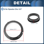 2X Speaker Spacer Ring Adaptor for Volkswagen 6.5" 