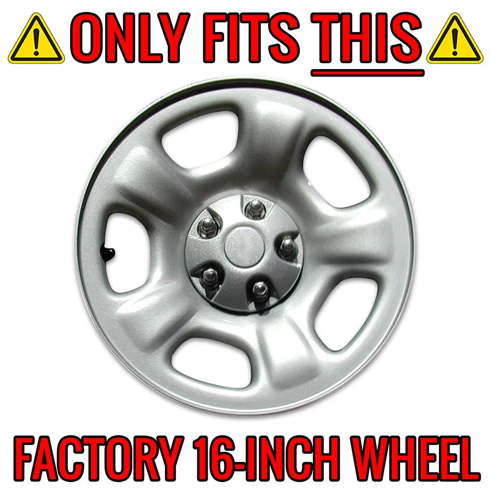 Wheel Skin Covers ABS Chrome Set of Four for Jeep Liberty (2002–2007)