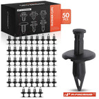 50Pcs 12.7mm Black Nylon Fender Bumper Retainer Clips for Chevrolet 