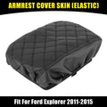 Center Console Lid Armrest Cover for Ford Explorer (2011–2015) Black