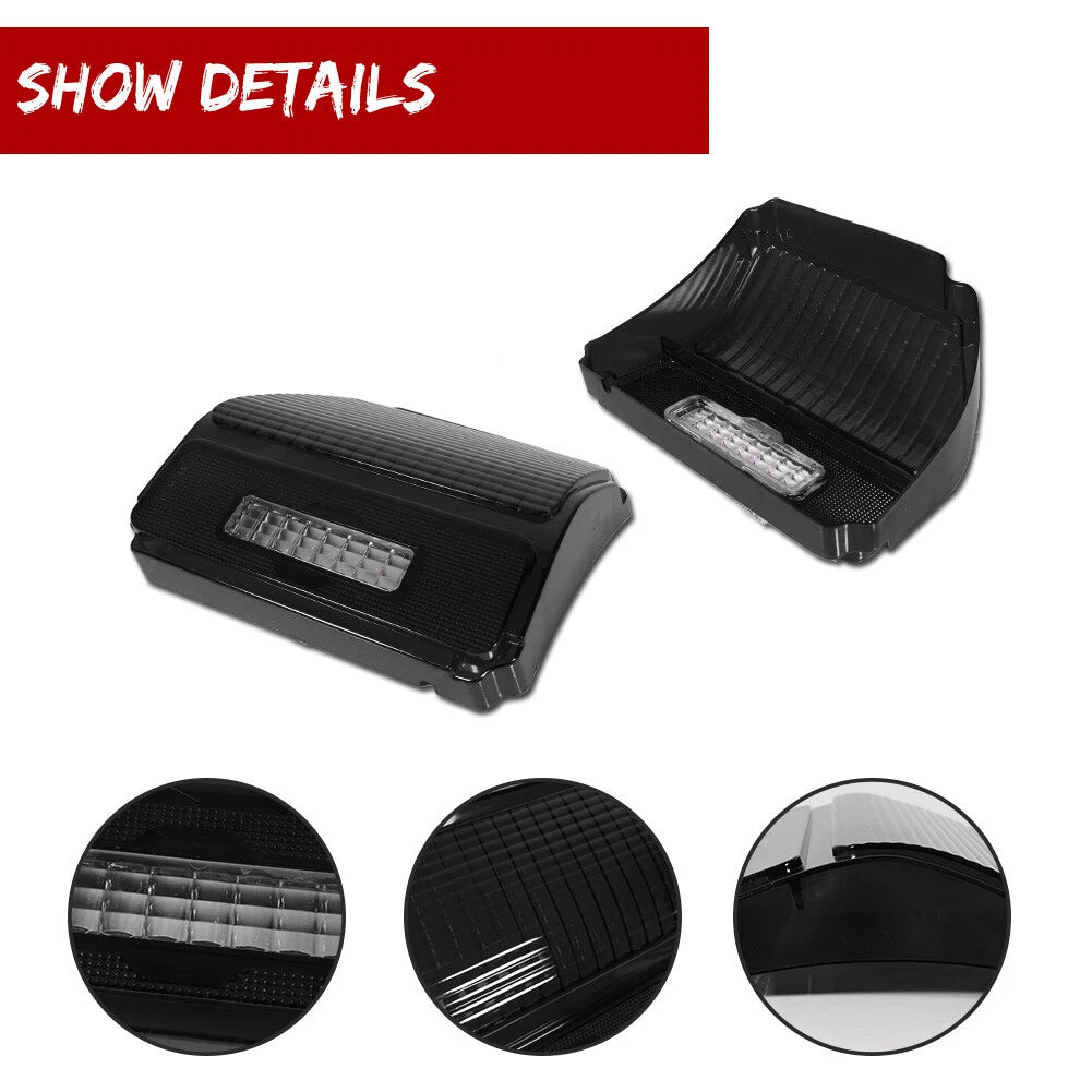 Set of 2 Smoke Tail Light Lamp Housings for Chevy Chevelle Malibu (1969)