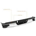 Rear Step Pad Bumper w/License Plate Lamp for Dodge Ram 1500 (2009–2023)