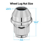 Set of 24 Chrome Lug Nuts for Make Model