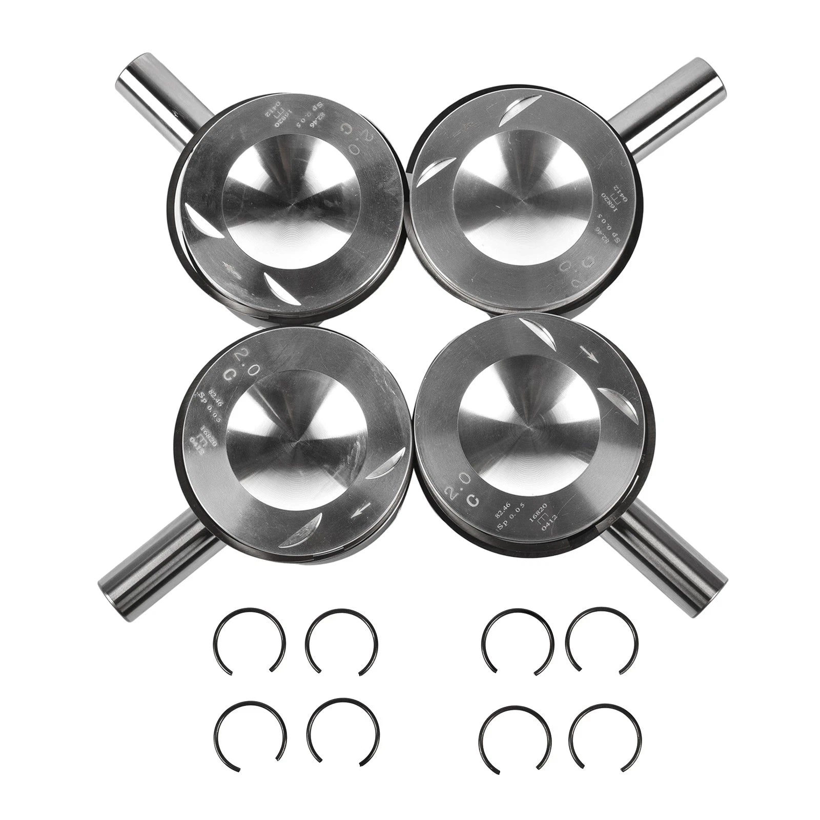 Set of 4 Pistons for Audi A4 VW Passat Golf GTI Jetta 2.0T (2005–2010)