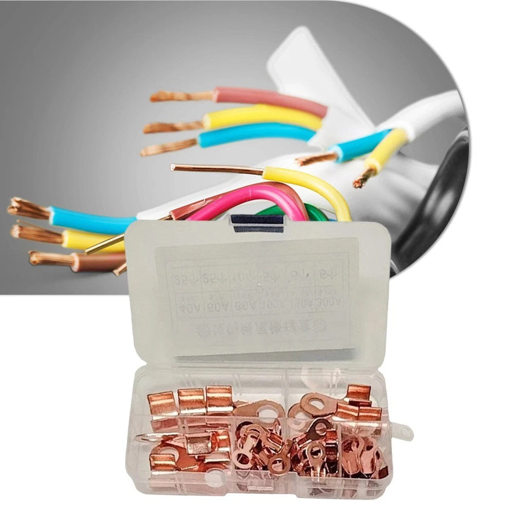75PCS Copper Terminal Connectors for Battery Cable Splice (40-300 Amp)