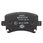 Set of 4 Hella Rear Brake Pads for Audi A3 A4 A6 Quattro Golf GTI Jetta Passat Tiguan