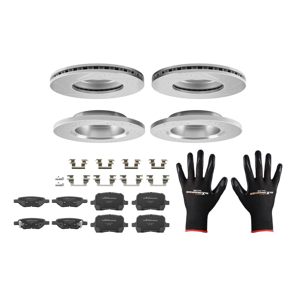 Brake Rotors & Pads Kit for Pontiac G5 (2008–2009) P-1160 P-1033