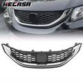 Front Bumper Upper Grille for Honda Civic Sedan (2013–2015) with Chrome Trim