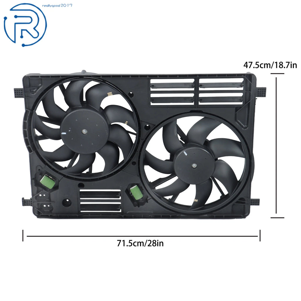 Dual Engine Radiator Cooling Fan Assembly for Ford Escape (2017–2019)