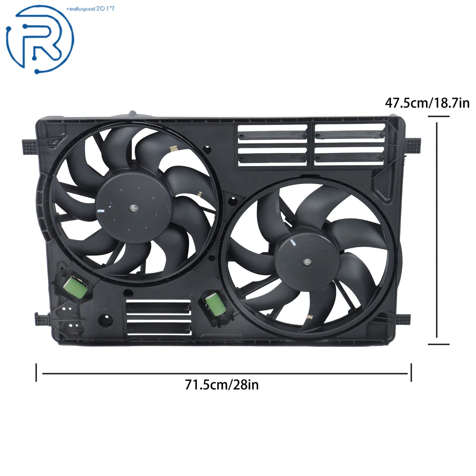 Dual Engine Radiator Cooling Fan Assembly for Ford Escape (2017–2019)