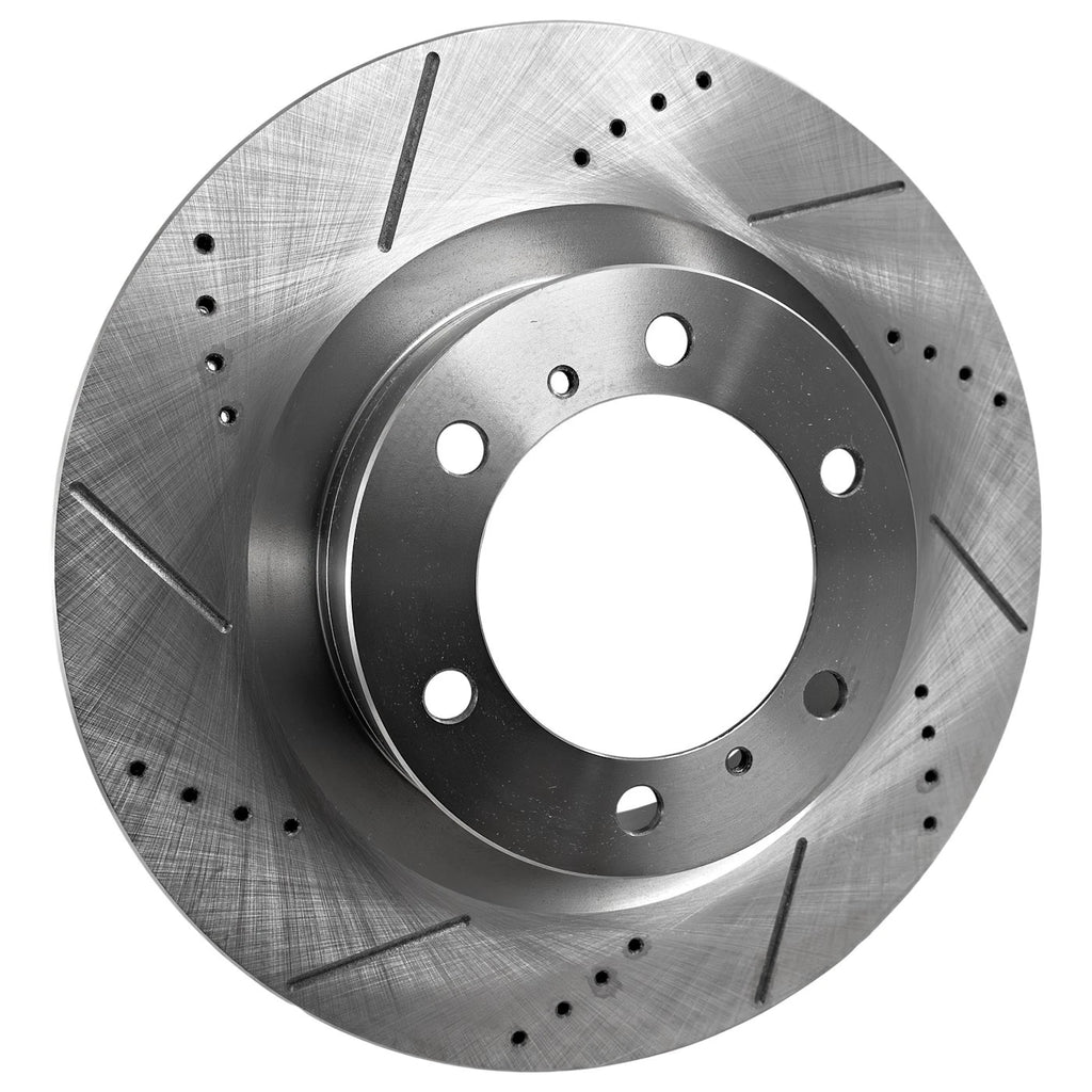 Set of 2 Front & Rear Brake Disc Rotors for Jeep Grand Cherokee, Dodge Durango