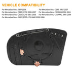 Heated Mirror Glass w/ Backing Plate for Mercedes-Benz E500 E550 (2003–2006)