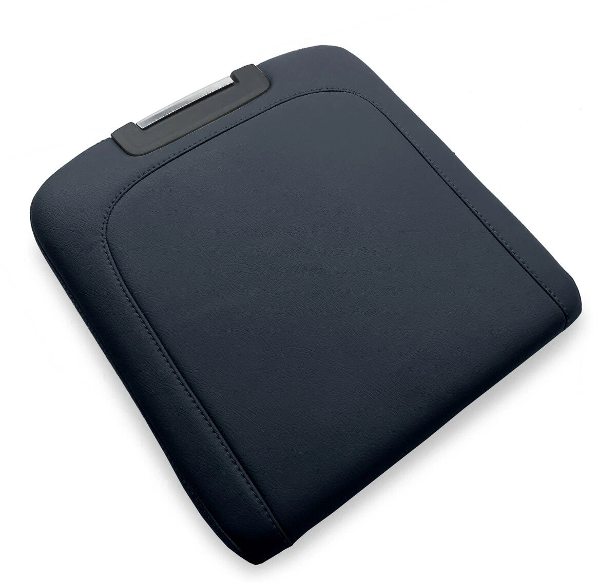 Console Lid Armrest Cover for Dodge Ram (2013–2018) Black PVC Leather