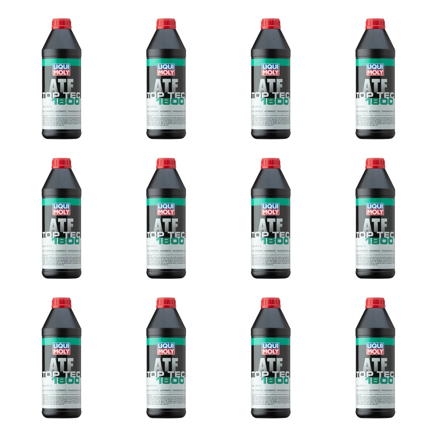 Set of 12 Liqui Moly Top Tec ATF 1800 Automatic Transmission Fluid (1L)