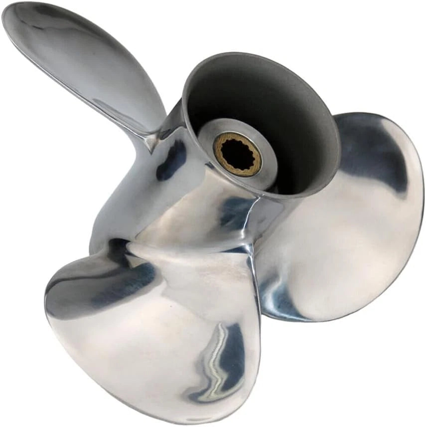 Outboard Propeller 9.25x12 for Mercury/Tohatsu 9.9-20HP (Stainless, 14 Tooth)