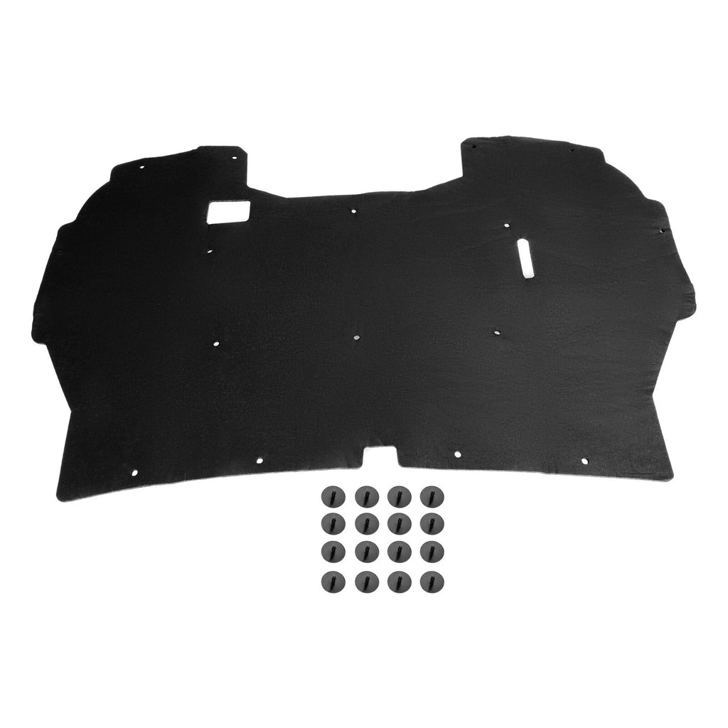 Front Hood Insulation Pad Heat Shield w/Clips for Ford F150 F250 F350 (1992–1997)